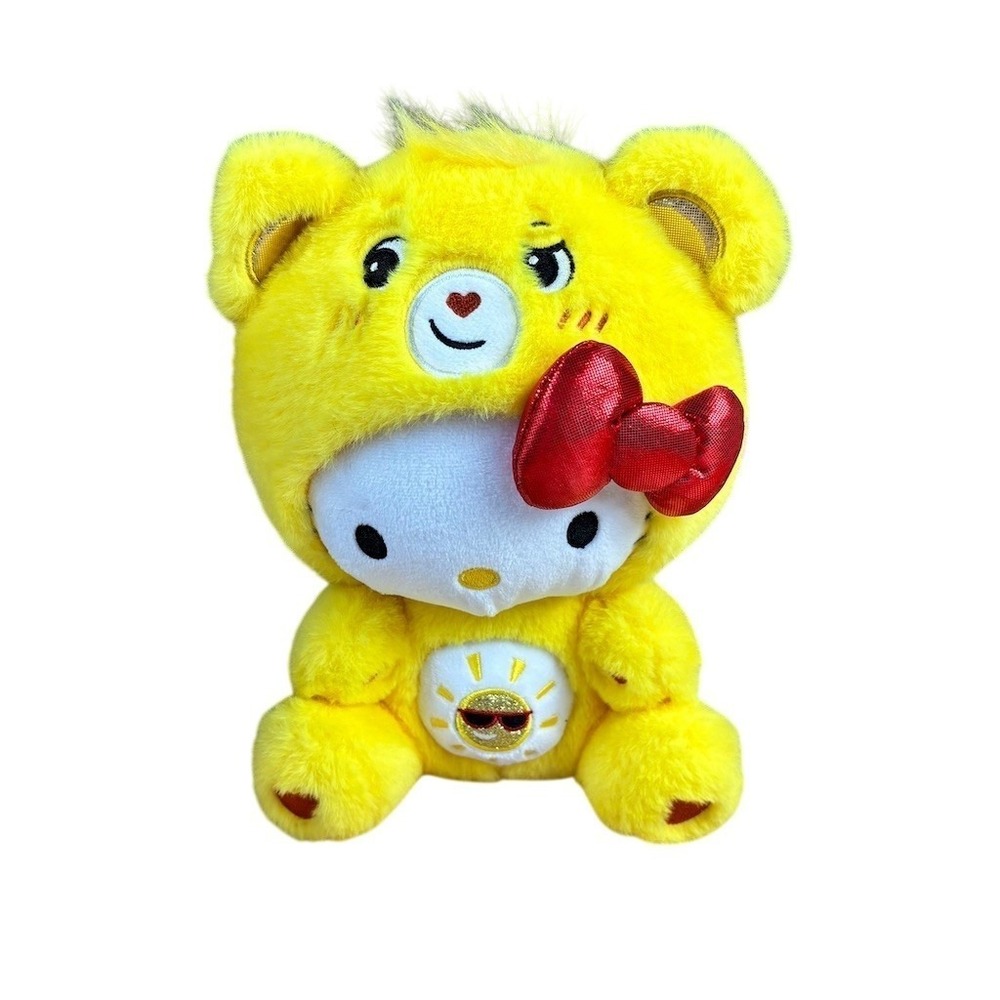 Hello Kitty x Care Bears Funshine Bear Plush‎ Stuffed Animal Yellow 2024